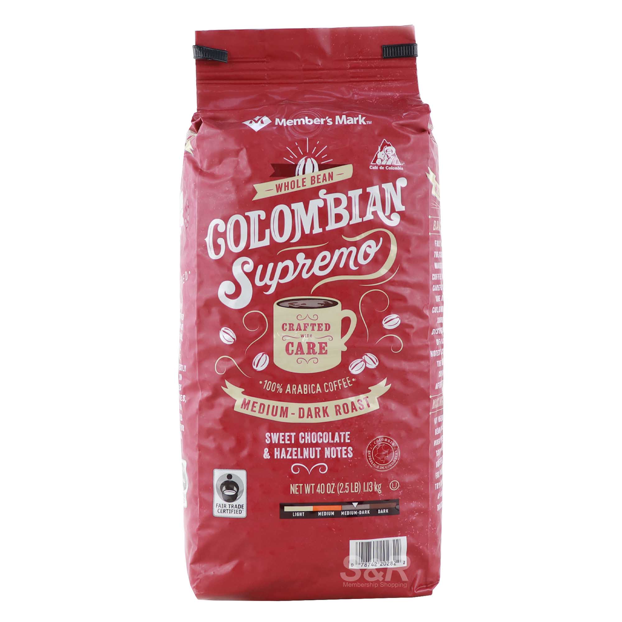 Member's Mark Colombian Supremo Coffee Beans 1.13kg Member's Mark Colombian Supremo Coffee Beans 1.13kg